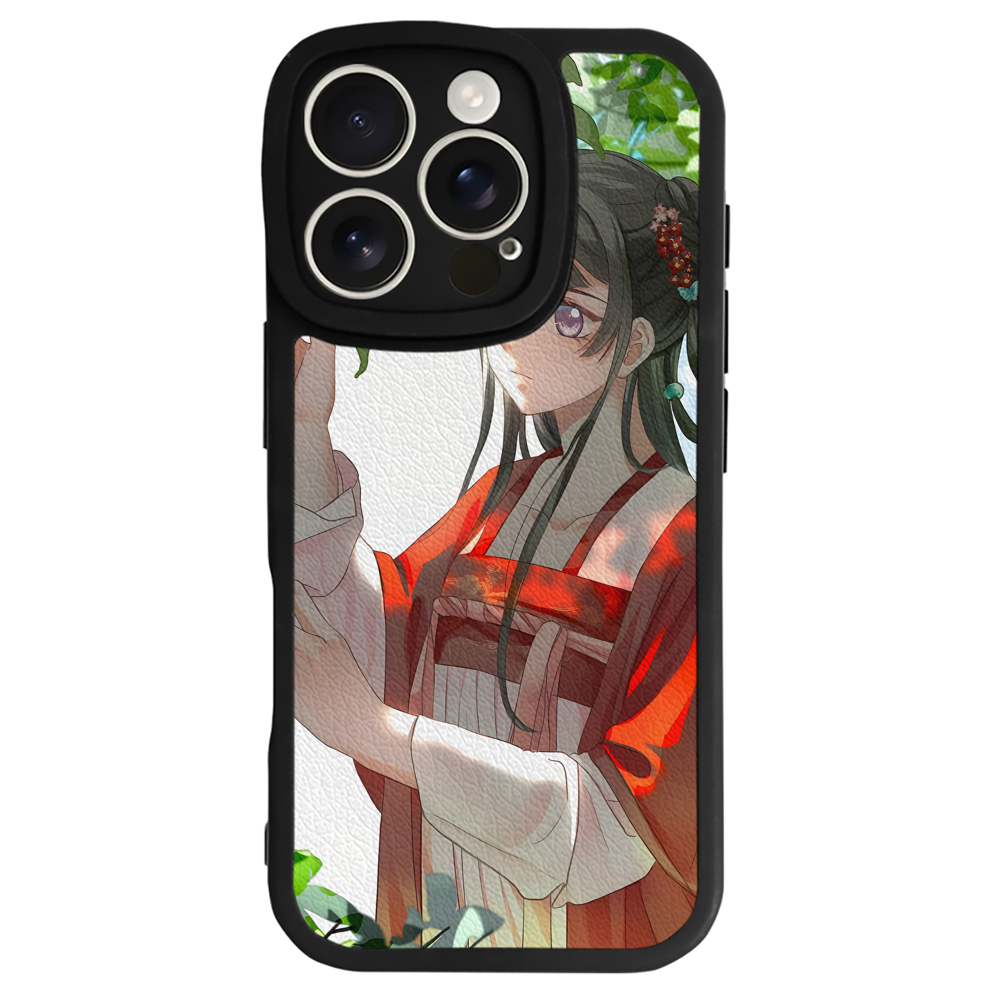 （画像用） 薬屋のひとりごと The Apothecary Diaries 【iPhone 16シリーズ対応】シリコンスマホケース（レザー調） 材質：シリコン